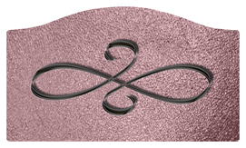 DASHELL-601-BK-SH-OR Black Scroll Shimmer Orchid Background